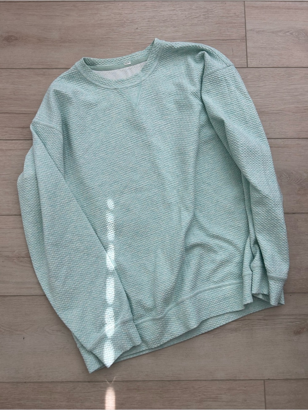 lululemon athletica Light Mint Quilted Sweatshirt